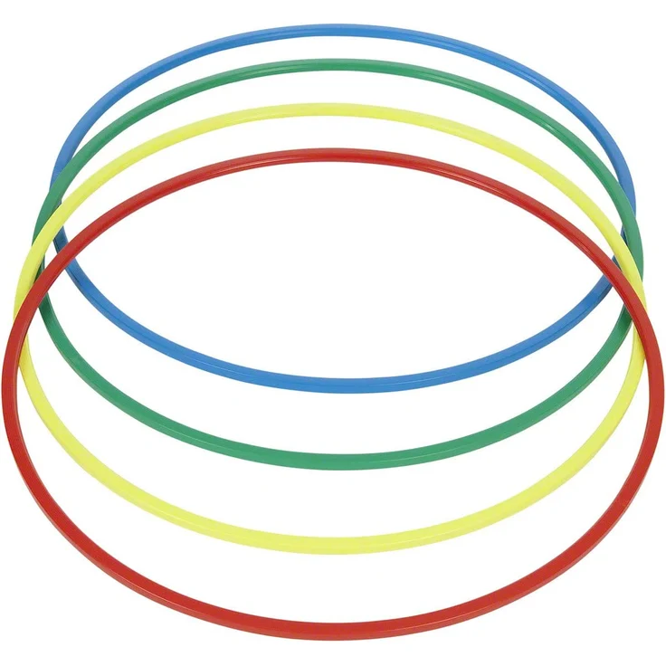 Sport-Tec Gymnastikreifen aus Kunststoff, Hula Hoop, Trainingsreifen, Turnreifen, Fitnessreifen, 80 cm, 400g, Blau – Bild 6