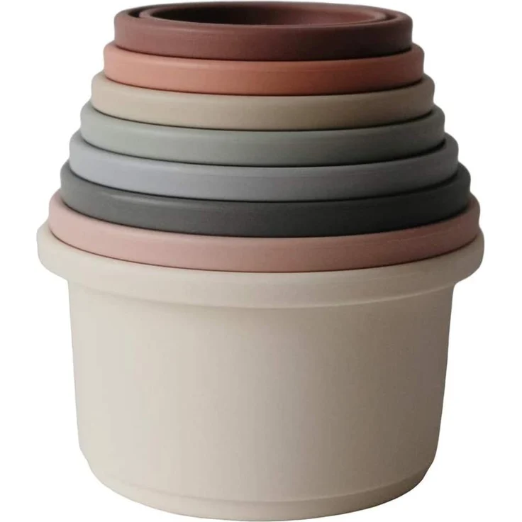 Mushie Stapelturm Pastell Rosa - Preisvergleich – Bild 2