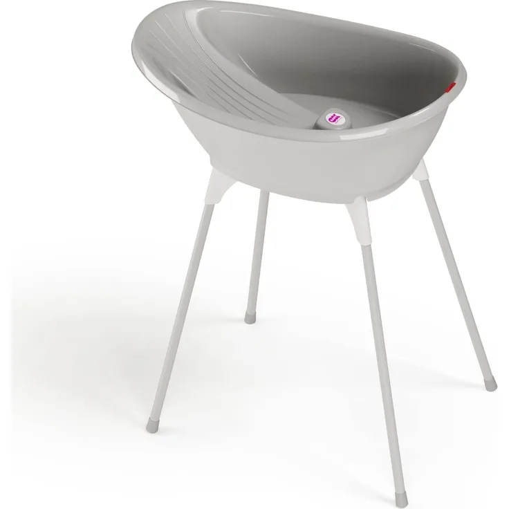 OKBABY Bella Kit mit Halterung, gemütliche Badewanne für Neugeborene und Babys von 0-12 Monate - Grau, 39252300