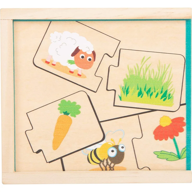 Puzzle Dieren & Eten junior Holz 20 Teile – Bild 4