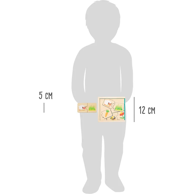 Puzzle Dieren & Eten junior Holz 20 Teile – Bild 5