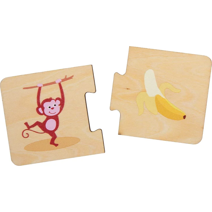 Puzzle Dieren & Eten junior Holz 20 Teile – Bild 3