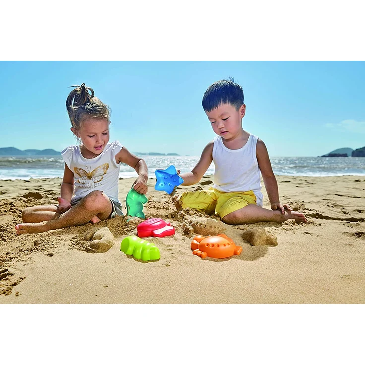 Hape E4058 - Meerestiere-Förmchen, Strandspielzeug/Sandspielzeug, mehrfarbig - Preisvergleich – Bild 2