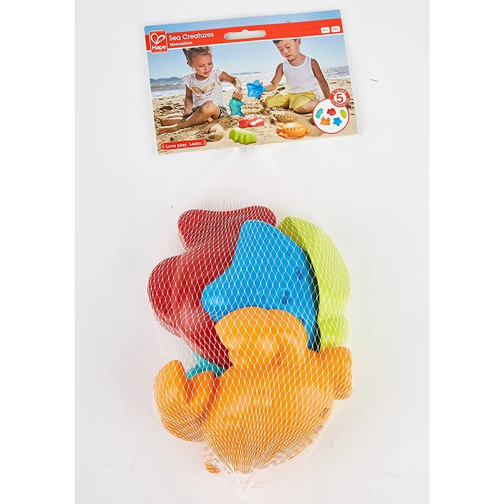 Hape E4058 - Meerestiere-Förmchen, Strandspielzeug/Sandspielzeug, mehrfarbig - Preisvergleich – Bild 3