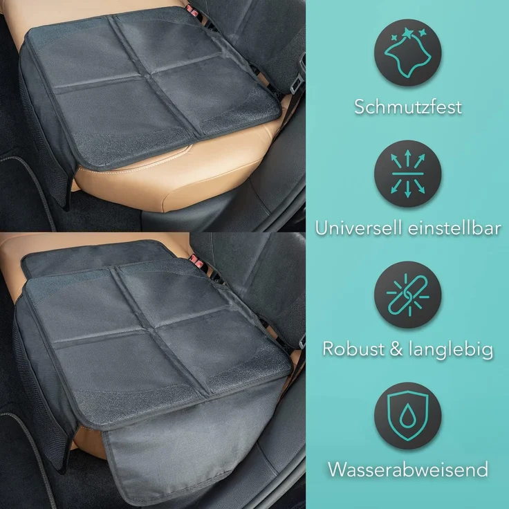 LIONSTRONG Kindersitzunterlage, ISOFIX geeignete Unterlage für Kindersitze, Sitzschoner zum Schutz Ihrer Autositze (1 Stück) – Bild 5