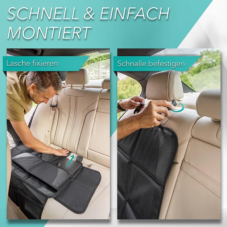 LIONSTRONG Kindersitzunterlage, ISOFIX geeignete Unterlage für Kindersitze, Sitzschoner zum Schutz Ihrer Autositze (1 Stück) – Bild 6