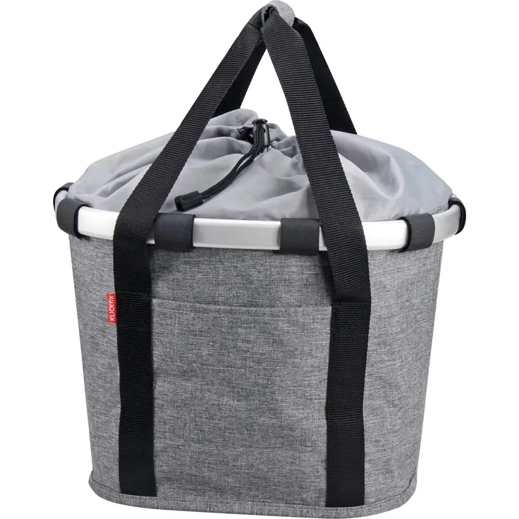 KLICKfix Fahrradkorb BIKEBASKET twist silver