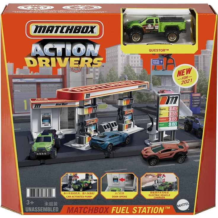 tankstelle Action Drivers junior 44 x 18 cm weiß – Bild 6