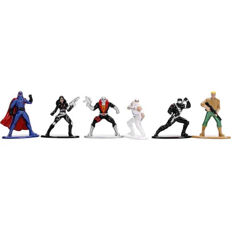 Jada GI Joe 1. 65 Nanofigs, 6er Set, Sammelfiguren, Spielzeugfiguren, Figuren, 4 cm, 253252014
