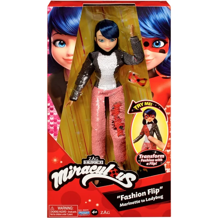 Miraculous - Marinette - Pailetten Puppe – Bild 4