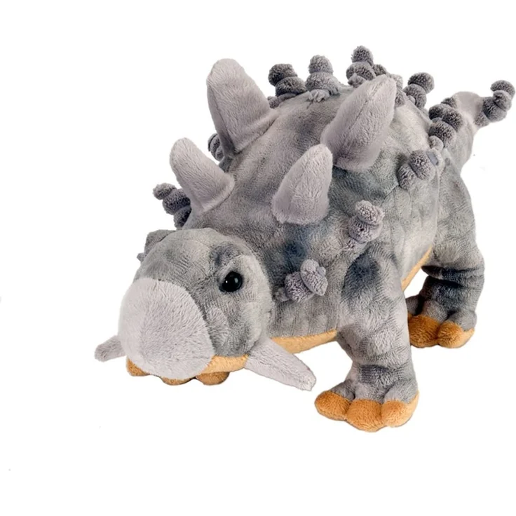 Wild Republic 15587 - Dinosauria Plüsch Ankylosaurus, 25 cm