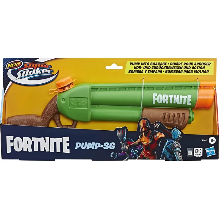 Nerf Super Soaker 'Fortnite Pump-SG' Wasserblaster, Wasser-Pumpgun mit einfacher Befüllung, ab 8 Jahren – Bild 2