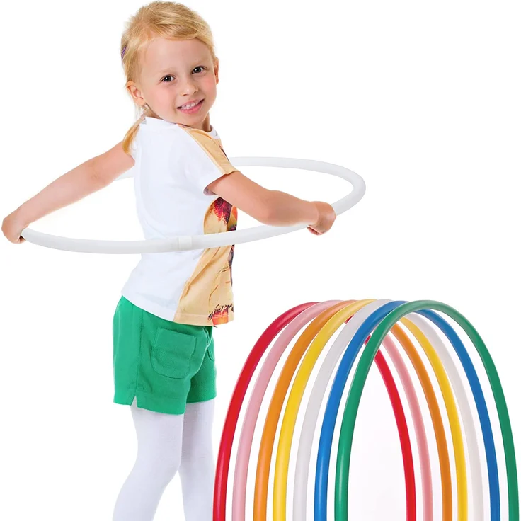 Hula Hoop Reifen für Kinder, Durchmesser 70cm in weiss – Bild 1