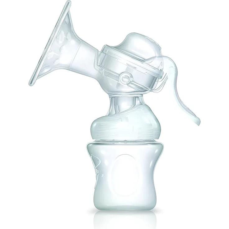 Nûby ID1629 Manuelle Milchpumpe, transparent