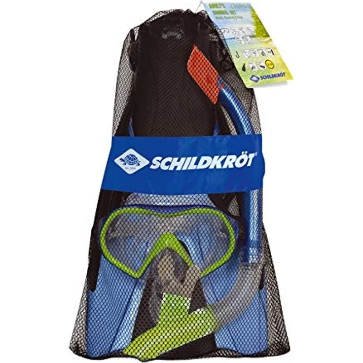 Schildkröt Funsports - Schnorchel Set CAYMAN L/XL (3-teilig, im Meshbag) – Bild 5