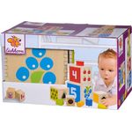 Eichhorn 100002252 - Bunter Steckturm, 10-tlg, Höhe: 40cm, Birkenholz