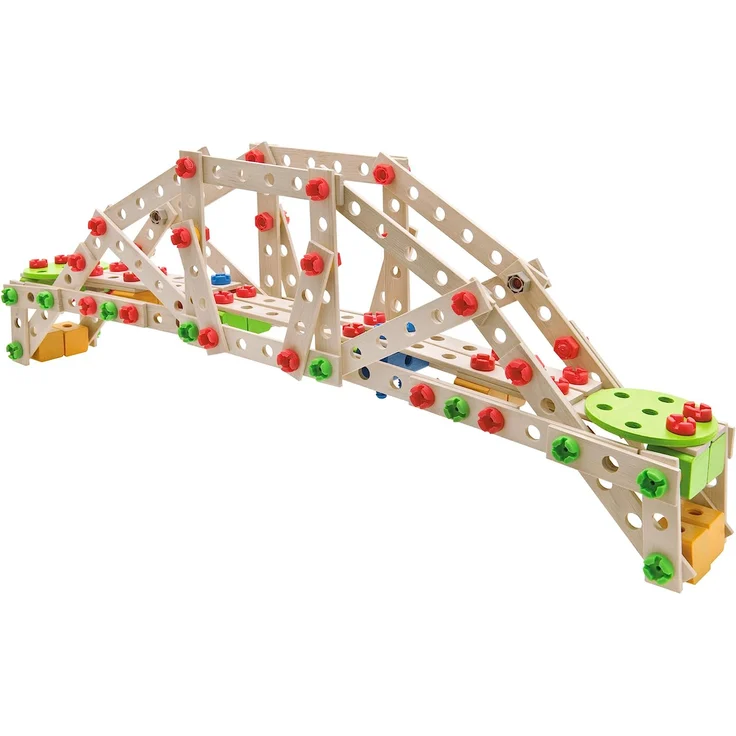 Eichhorn - Constructor Windrad - vielseitiges Holzspielzeug 300 Bauteile, 8 verschiedene Konstruktionen, für Kinder ab 6 Jahren, FSC 100% Buchenholz – Bild 12