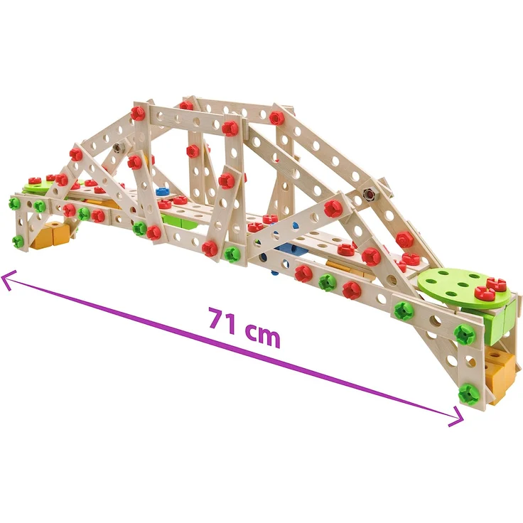 Eichhorn - Constructor Windrad - vielseitiges Holzspielzeug 300 Bauteile, 8 verschiedene Konstruktionen, für Kinder ab 6 Jahren, FSC 100% Buchenholz – Bild 5