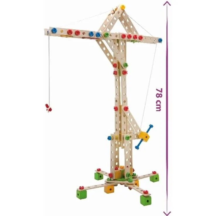 Eichhorn - Constructor Windrad - vielseitiges Holzspielzeug 300 Bauteile, 8 verschiedene Konstruktionen, für Kinder ab 6 Jahren, FSC 100% Buchenholz – Bild 17