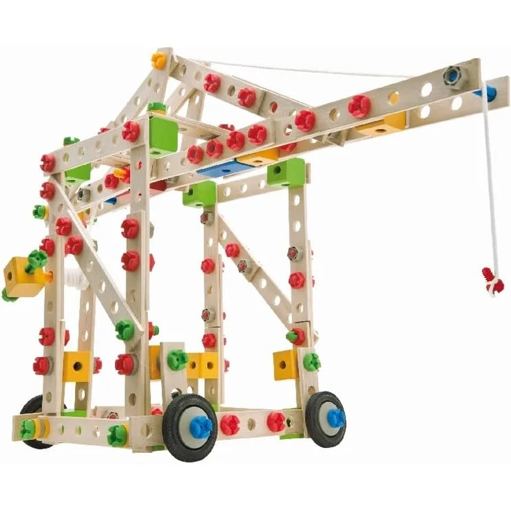 Eichhorn - Constructor Windrad - vielseitiges Holzspielzeug 300 Bauteile, 8 verschiedene Konstruktionen, für Kinder ab 6 Jahren, FSC 100% Buchenholz – Bild 16
