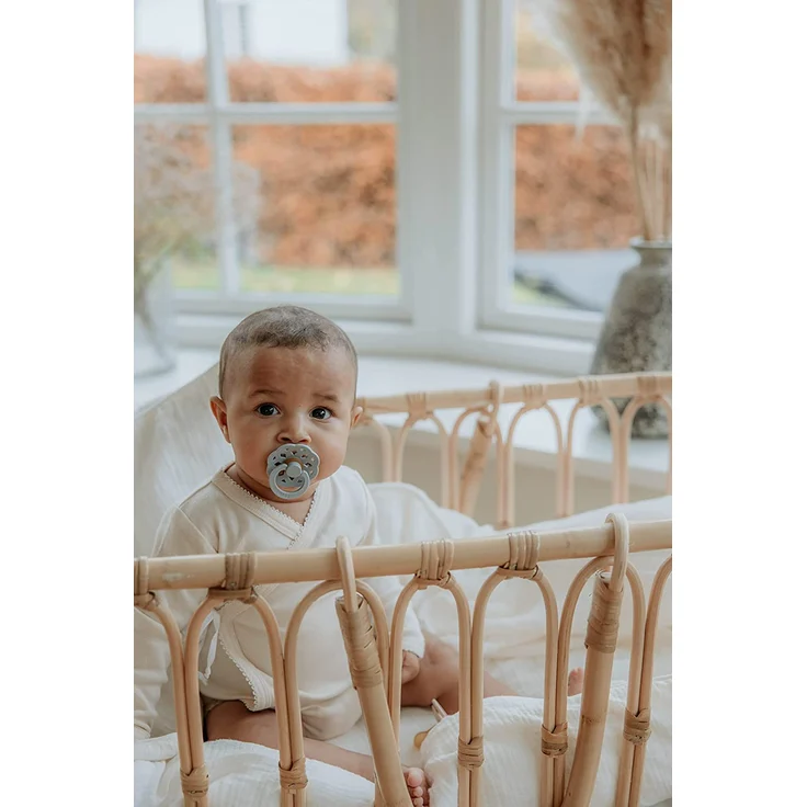 Bibs BIBS BOHEME 2-PACK VANILLA & DARK OAK S Soother Hevea Calming Rubber – Bild 2