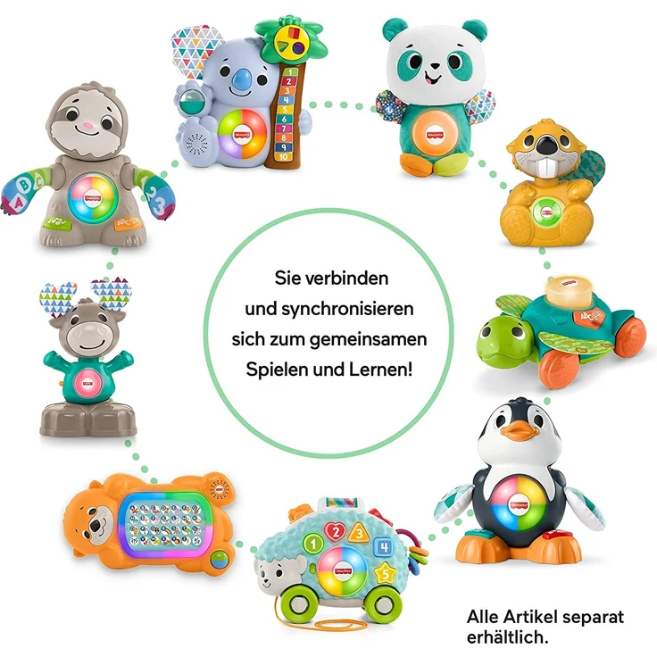 Mattel HCJ59 - Fisher-Price - BlinkiLinkis - Babyspielzeug mit Licht und Sound, Pinguin - Preisvergleich – Bild 6