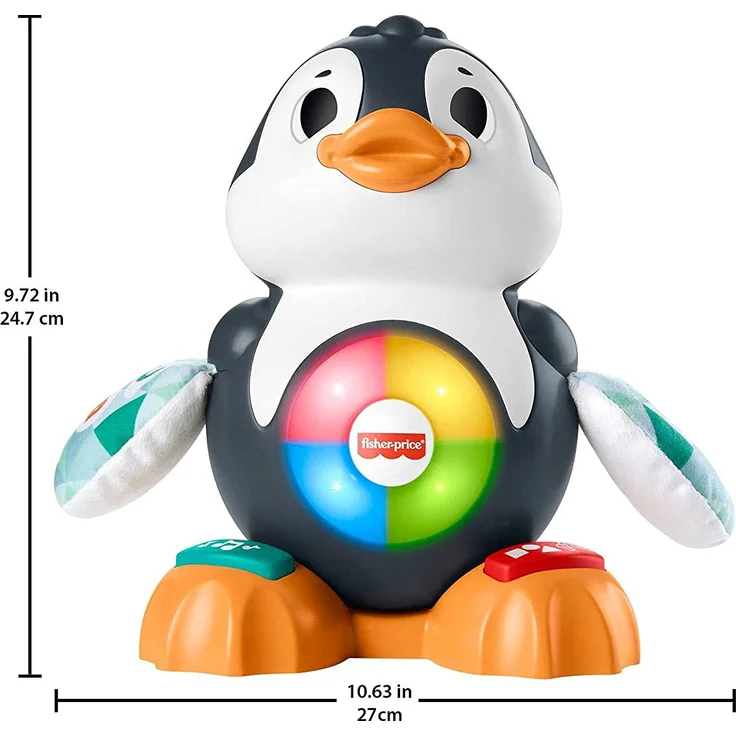 Mattel HCJ59 - Fisher-Price - BlinkiLinkis - Babyspielzeug mit Licht und Sound, Pinguin - Preisvergleich – Bild 9