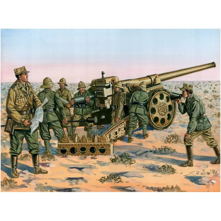 Italeri 510006165 - 1:72 Italienische Kanone 149/40, Kolonne