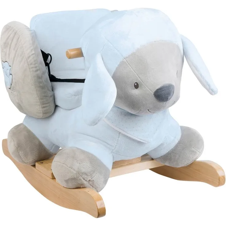 Nattou Schaukeltier Schaf Sam, 10 - 36 Monate, 60 x 39 x 50 cm, Blau/Grau