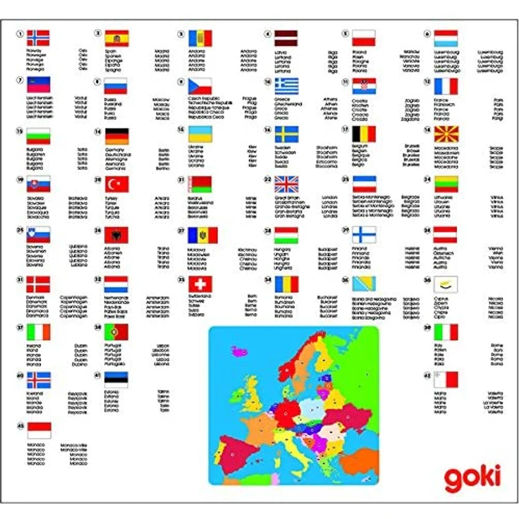 Goki 57509 - Puzzle - Europa - Preisvergleich – Bild 2