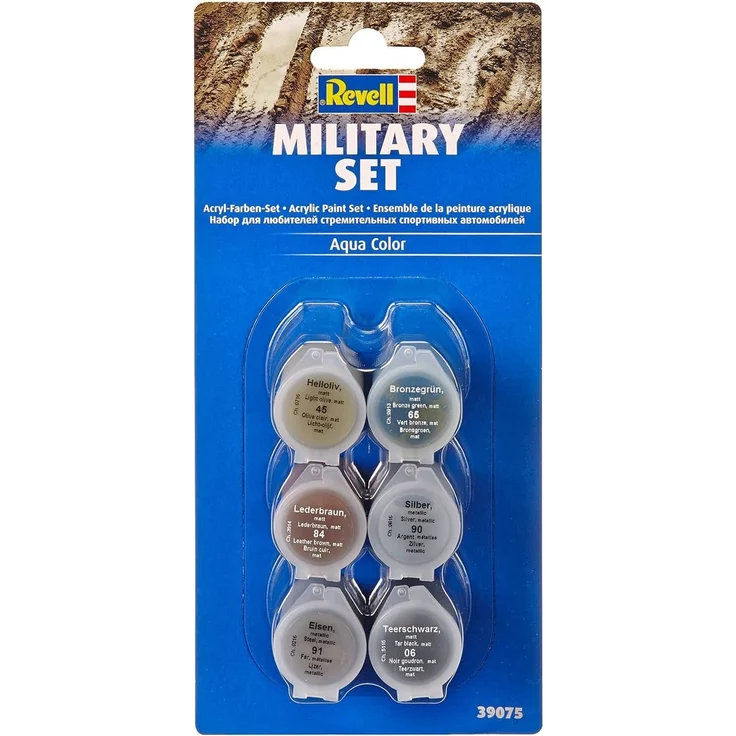 Revell 39075 6 Modellbau Farben-Set Militär – Bild 1