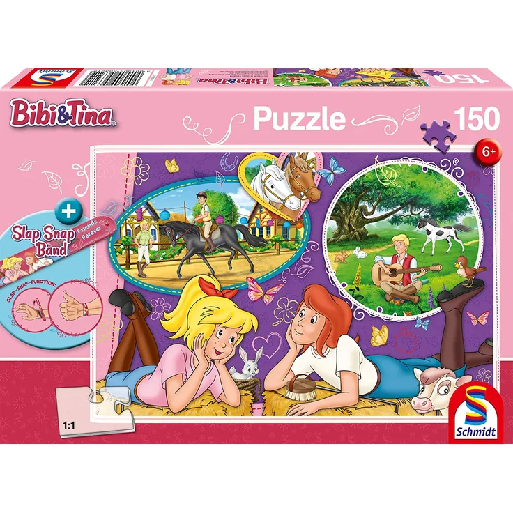Schmidt Spiele Puzzle 56321 Bibi und Tina, Freundinnen für Immer, 150 Teile Kinderpuzzle, bunt