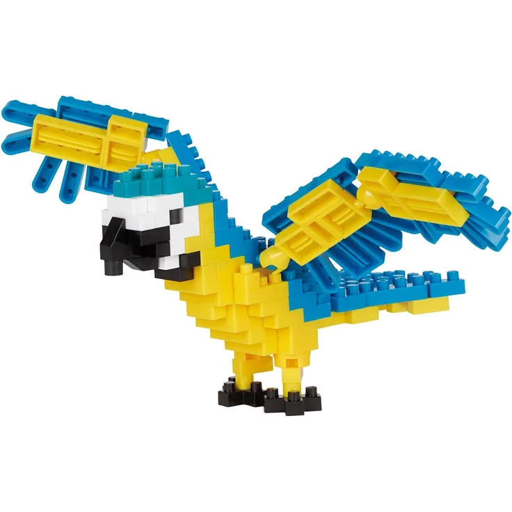 Nanoblock: Blue and yellow Macaw (Blauer und gelber Ara)