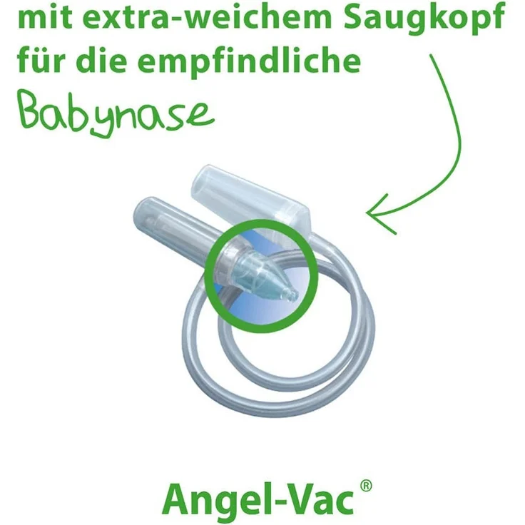 Nasensauger Baby Angel Vac EXTRA WEICHER SAUGKOPF Das Original Für Standard Staubsauger Nasensauger Baby seit 25 Jahren Nasensekretsauger – Bild 2