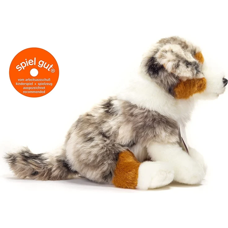 Teddy Hermann 919353 Australischer Schäferhund Welpe sitzend Plüsch, 22 cm – Bild 4