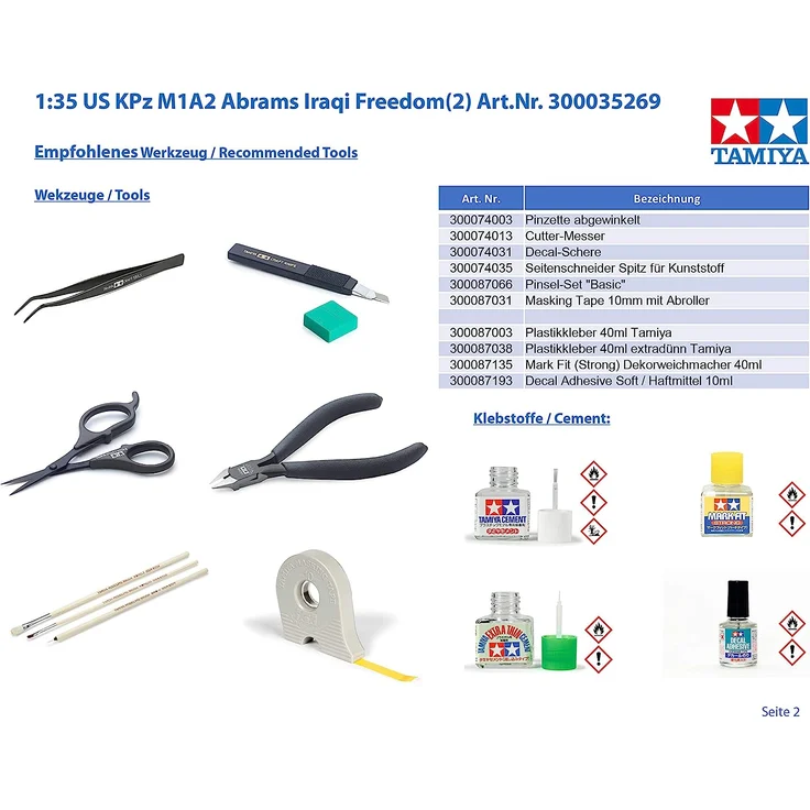 Tamiya 1:35 US Kampfpanzer M1A2 Abrams Iraqi Freedom 300035269 – Bild 2