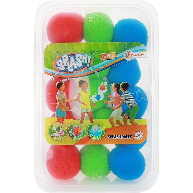 Toi-Toys – Super splashballen Mini 15ST. Spiel Bälle und Luftballons, 65251 A, Mehrfarbig