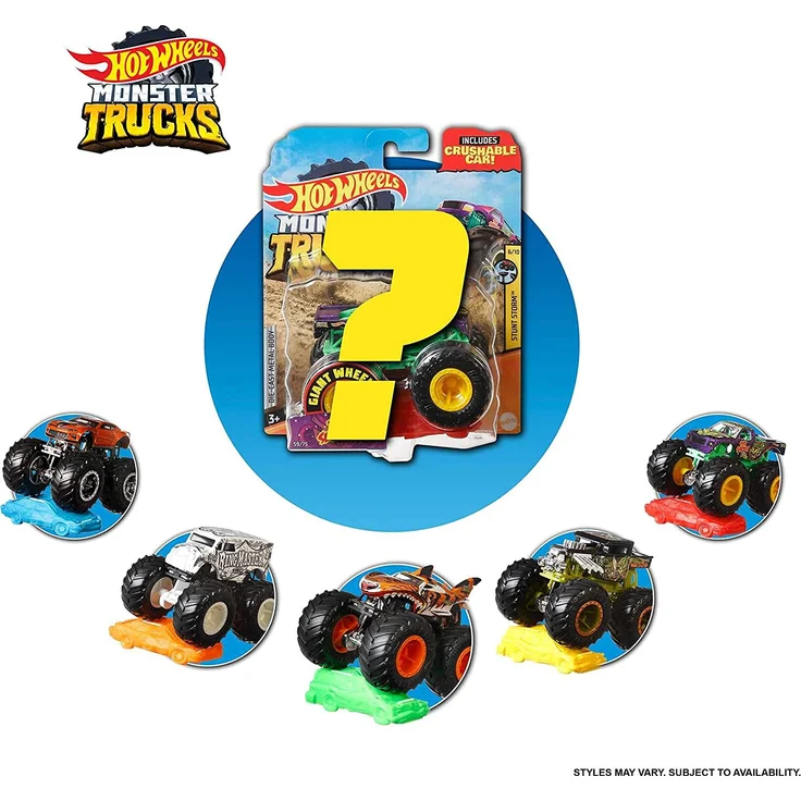 Hot Wheels 'Monster Trucks', ab 3 Jahren, 1 Stück, zufällige Auswahl – Bild 1