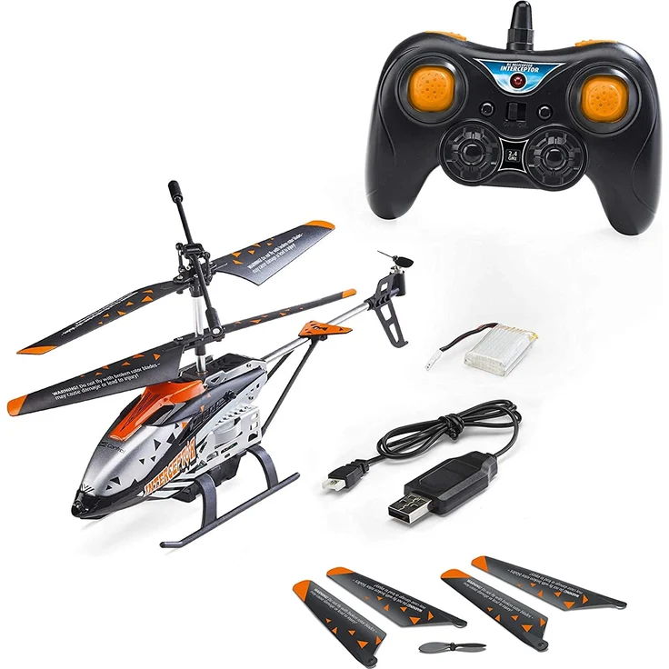 Revell Control 23817 Anti-Crash Heli Interceptor Ferngesteuerter Hubschrauber, Silber – Bild 6