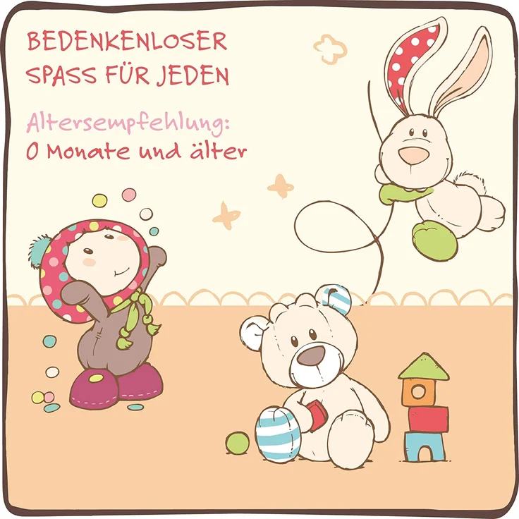 NICI Schmusetuch Hase ‚Kleine Prinzessin´ 25x25 cm – Hase Schnuffeltuch ab 0+ Monaten – Hase Kuscheltuch für Babys & Kleinkinder – Baby Kuscheltier / Schnuffeltuch – Schmusetuch für Mädchen – 40042 – Bild 5