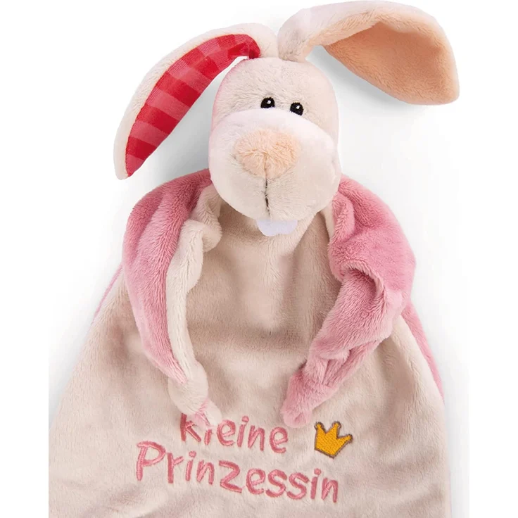 NICI Schmusetuch Hase ‚Kleine Prinzessin´ 25x25 cm – Hase Schnuffeltuch ab 0+ Monaten – Hase Kuscheltuch für Babys & Kleinkinder – Baby Kuscheltier / Schnuffeltuch – Schmusetuch für Mädchen – 40042 – Bild 8