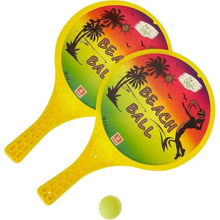 Beachballset Rainbow 22cm mit Ball