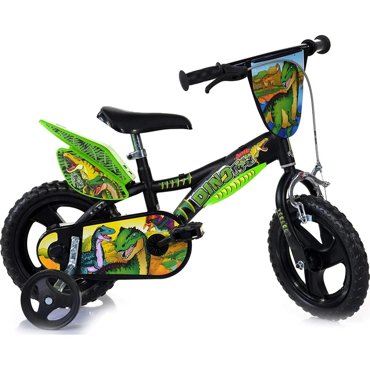 Dino Bikes, Kinderfahrrad Dinosaur, Grün, 12 Zoll – Bild 1
