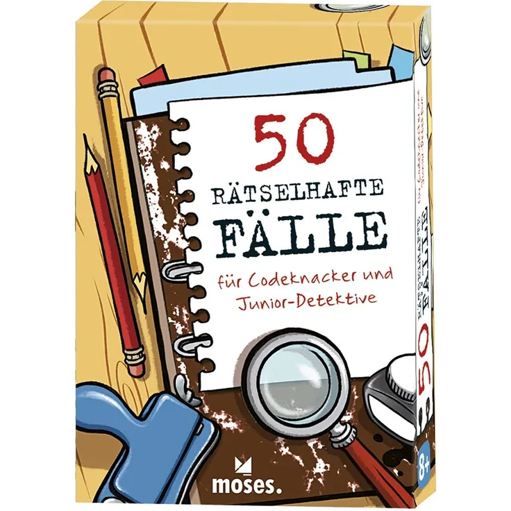 moses. 50 rätselhafte Fälle für Codeknacker und Junior-Detektive | Kinderbeschäftigung | Kartenset