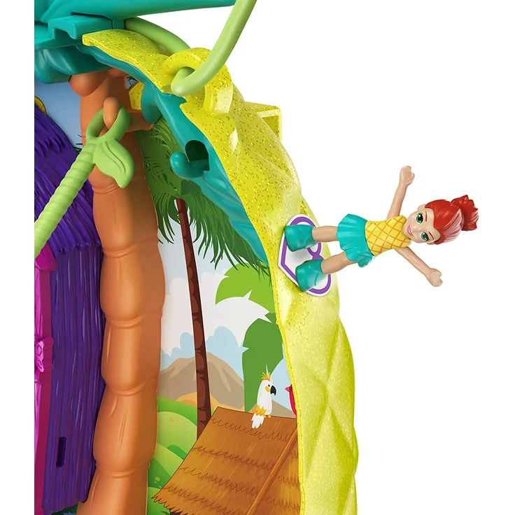Polly Pocket GKJ64 - Ananas Tasche, tragbare Schatulle mit Zubehörteilen, Spielzeug ab 4 Jahren – Bild 4