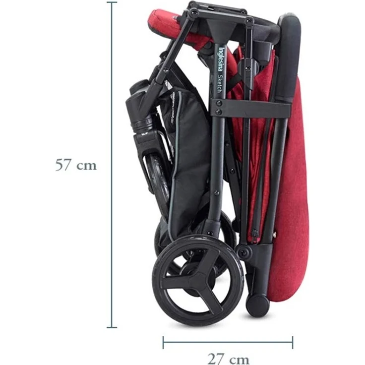 Kinderwagen leicht und kompakt, Total Black, schwarz – Bild 5