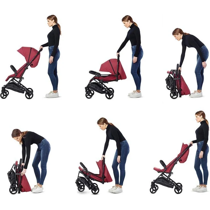 Kinderwagen leicht und kompakt, Total Black, schwarz – Bild 11