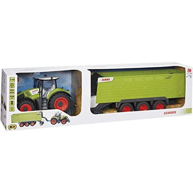 Happy People 34425 , Claas Traktor Axion 870 RC + Anhänger Cargos 9600 – Bild 2