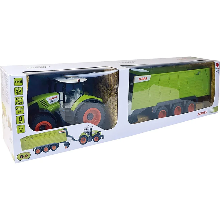 Happy People 34425 , Claas Traktor Axion 870 RC + Anhänger Cargos 9600 – Bild 6