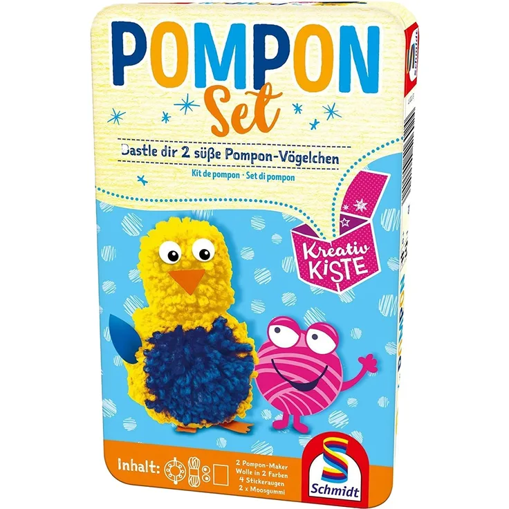 Schmidt Spiele Kinder Kreativkiste Pompon-Set